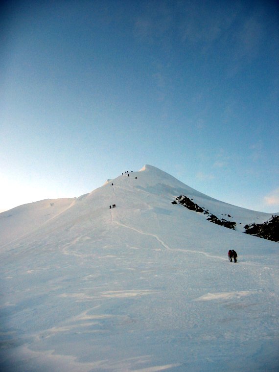 unterwegs am Aufstieg zum Mont Blanc