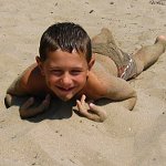 Sandbad auf Korfu