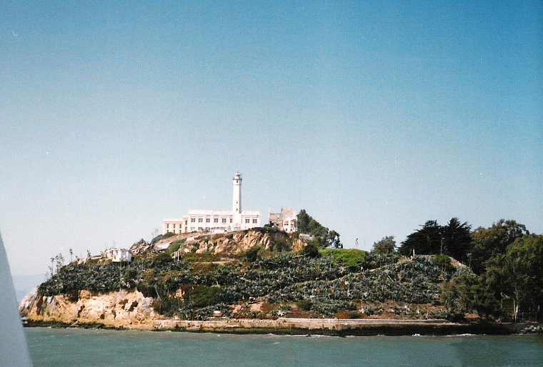 die Gefängnisinsel Alcatraz in der Bucht von San Francisco